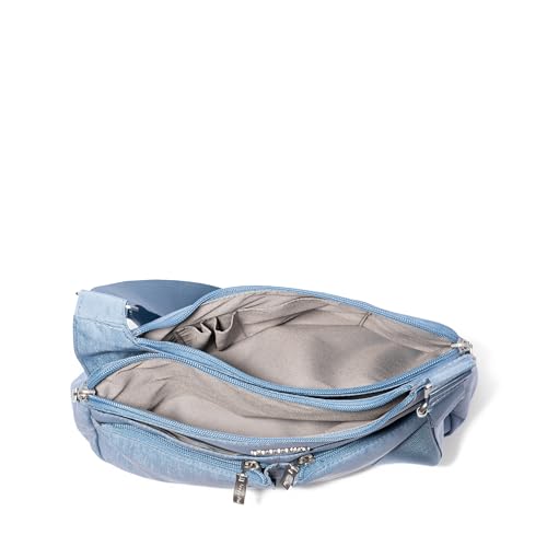 Image of Baggallini Crossbody Travel Bag 11x8.5 Lightweight Water-resistant Nylon Handbag