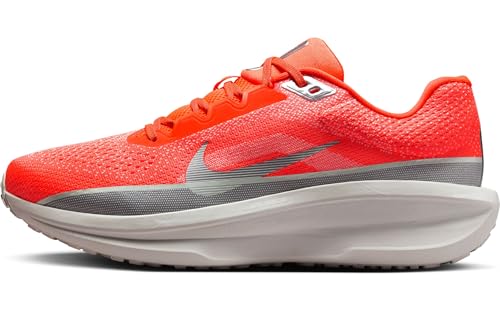 Nike Winflo 11 Premium Men's Road Running Shoes (HQ2940-800, Hyper Crimson/Safety Orange/Metallic Silver) Size 11