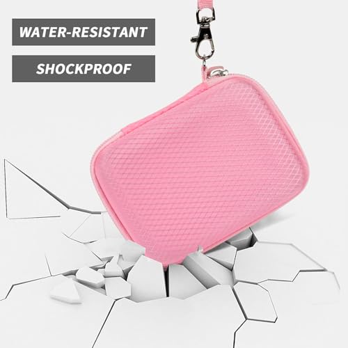 Funda rígida para cámara digital de viaje rosa miniatura 4