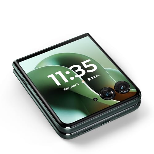 Image of Motorola Moto Razr Ultra 5G 2025, 512GB + 16GB RAM, Scarab Green - Unlocked (Renewed)