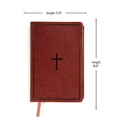 Image of KJV Large Print Personal Size Reference Bible, Brown Leathertouch Indexed, Red Letter, Pure Cambridge Text, Presentation Page, Cross-References, Full-Color Maps, Easy-to-Read Bible MCM Type
