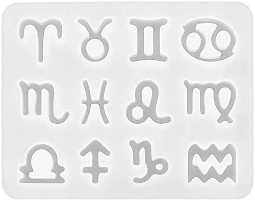 12 Constellations Resin Molds, Constellation Molds Set 12 Zodiac Star Zodiac Sign Silicone Mold for DIY Jewelry Crafts Making Supplies Necklace Home Decoration