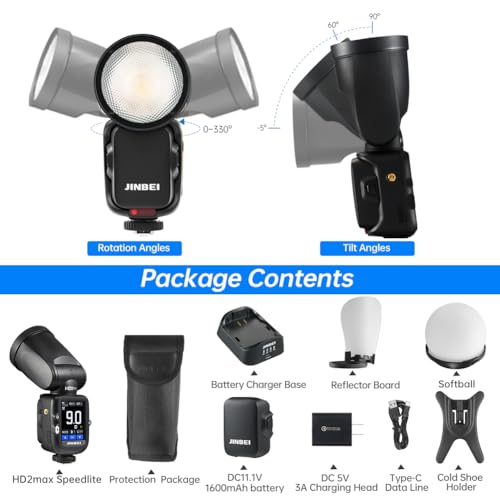 Ficha técnica INBEI HD-2MAX TTL Speedlite Flash de Cabeza Redonda - Fernando Cortés