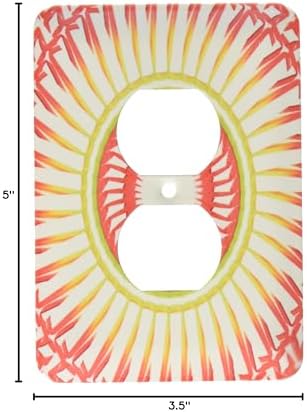 3dRose lsp_42175_6 Two Plug Outlet Cover with Colorful Hippy Mandala image 5