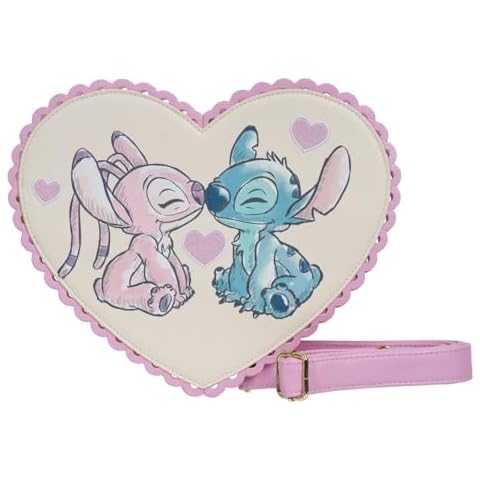 Loungefly Lilo & Stitch Angel Kiss Heart Crossbody Cover