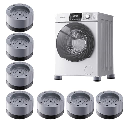 Lot de 8 patins antidérapants universels pour machine à laver, hauteur réglable, anti-vibrations, pour machine à laver, sèche-linge