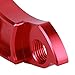 Bike Rear Derailleur Extension Tail Hook, Mountain Road Bicycle Hanger Extender, Speed Change More Smoothly, Bright Color, Personalized, Made of Aluminum Alloy, Two Colors (Red)