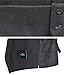 Gioberti Men's Formal Suit Vest Fit for Business or Casual Dress, Charcoal, Medium