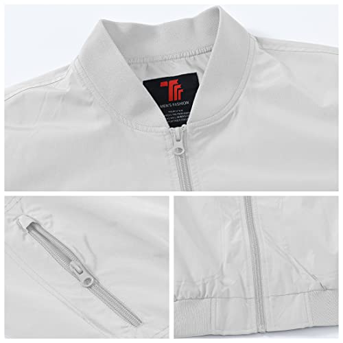 Image of Gopune Men's Windproof Bomber Jacket Lightweight Windbreaker Outdoor Golf Fashion Coat