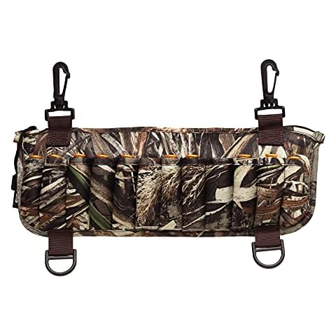 8 Fans Waders Shell Holder,Camo Neoprene Wader Shell Clip with 24 Shell Loops for Marsh Duck Hunting Cover