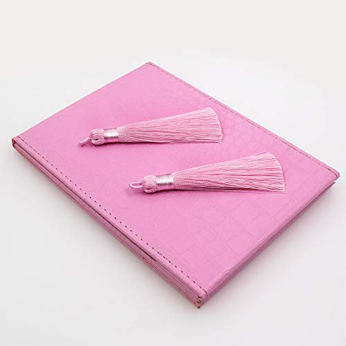 Vapker 20Pcs Pink Tassel Mini Silk Tassels For Craft Jewelry Making Woman, Handmade Soft Ice Silky Tassels With Loops For Diy Projects, Bookmarks(8.5Cm/3.5 Inches) #TOP5