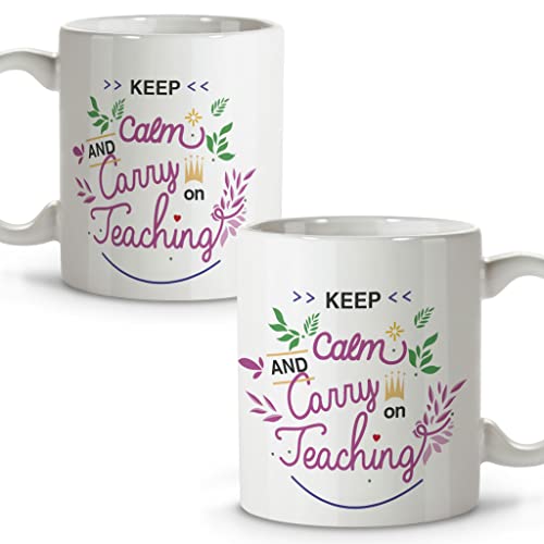 Regalo Maestra. Taza Profesor. Regalos Originales Para Profesores. Taza De Cerámica. Varios Diseños. Carry On Teaching.