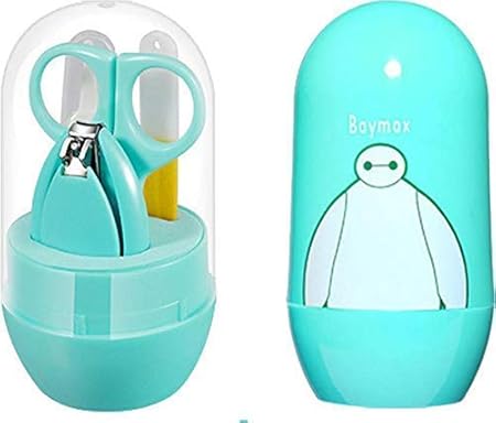 MOMS PRIDE Baby Care Baby Nail Clipper, Scissor, Tweezer and Nail Cleaning Sets, The Best Baby Shower Gift for Baby Girl and Baby Boy (Sea Green)