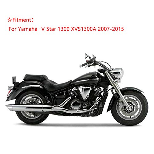 Passanger Backrest Sissy Bar + Luggage Rack For Yamaha V Star 1300 XVS1300A Midnight Star Heavy-Duty