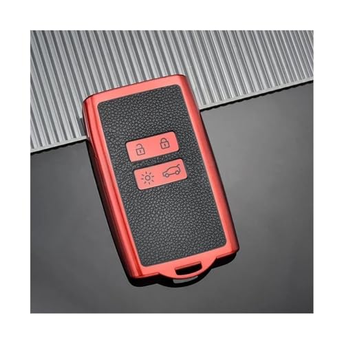 Coque clé voiture Renault Scenic 4 et boîtier protection Dacia Sandero rouge