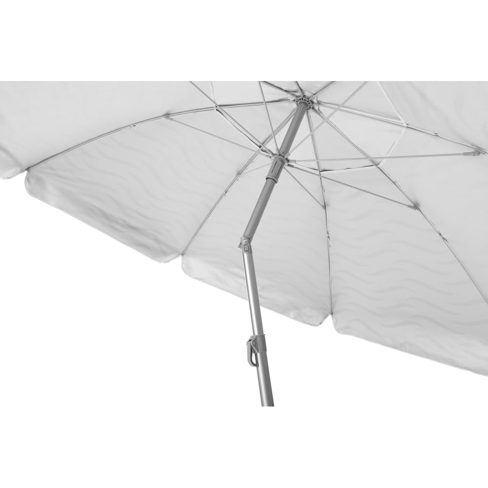Aremar Sombrilla de Playa Antiviento Airvent, Protección UV 50+, 8 Varillas de Fibra de Vidrio, Mástil resistente, Funda de Transporte con Asa