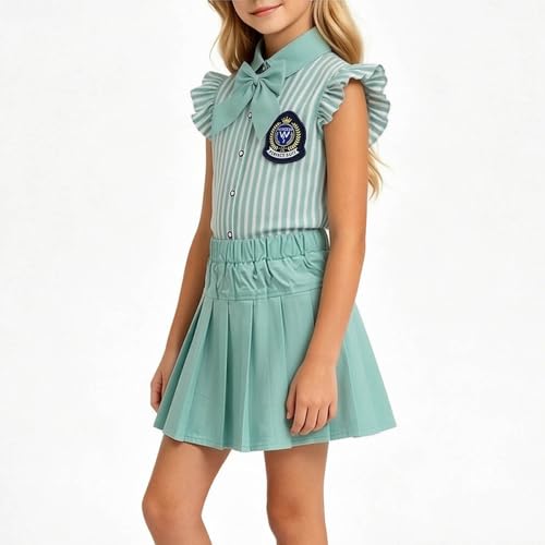 Vêtements d'été pour filles : ensemble de 5 tenues scolaires - 5