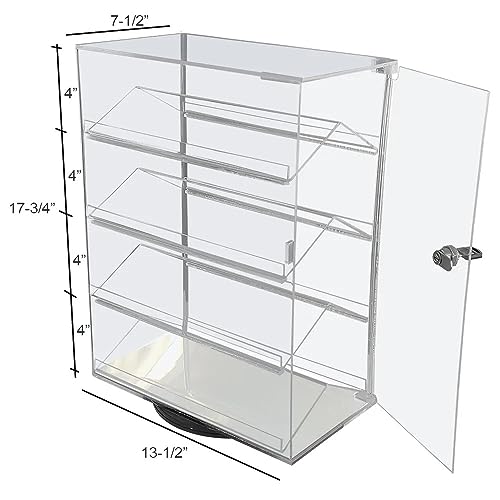 Vitrine Bambou & Acrylique Grande Capacité - Meuble Collection Porte Pliante Transparente - W70 X H40 Cm