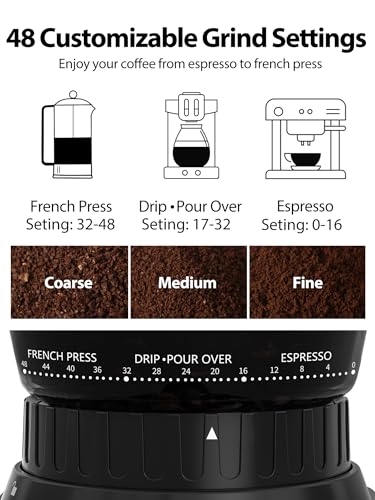 Burr Coffee Grinder for French Press