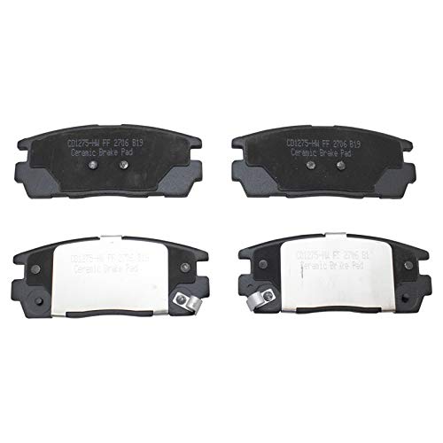 Image of TRQ Rear Brake Pad & Rotor Kit Ceramic Premium G-Coated Compatible with 2012-2015 Chevrolet Captiva Sport 2008-2010 Saturn Vue