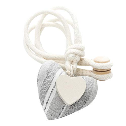 BESPORTBLE Rideaux Embrasses Magnétique Amour Coeur Pendentif Décoratif Rideau Attaches Corde pour Hôtel Bureau à Domicile Café Décoration
