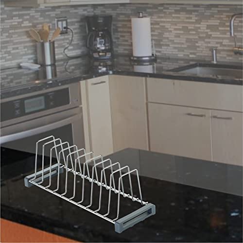 Image of Topaz Stainless Steel Thali Rack 20 Inch /Kitchen Rack /Tandem Insert /Plare Rack /Tandem Accessories