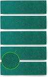 Scrub Pads For Microfiber Mops - Replacement Scouring and Scrubbing Mop Head Refills - Reusable Washable Velcro Mop Attachment Fits Bona, Norwex, Rubbermaid, Libman, LINKYO etc (18″ Pads - 5 Pack)