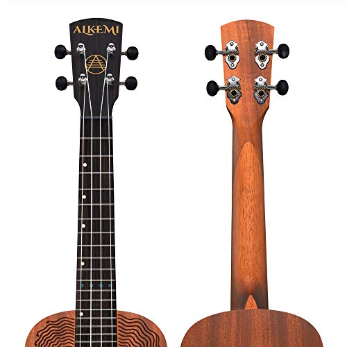 Alkemi-Concert-Ukulele-23-Etched-Mermaid-All-Mahogany-with-Gigbag