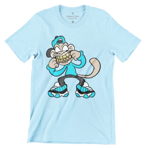 Origianl Monkey Boy Grill Jordan 11 T Shirt, Jordan 11 Matching for Sneaker Jordan 11, Gift for Sneaker Jordan 11 Light Blue
