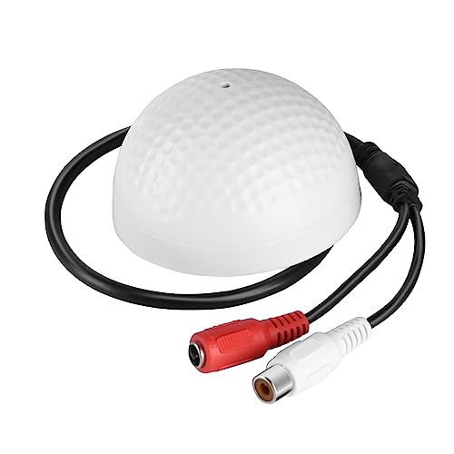 SIXRUN Mikrofon Pickup Mini 5-150m2 HiFi Klangmonitor Mini Micrófono para CCTV Sistemas de Seguridad Bancos Salas de Examen Centros Comerciales