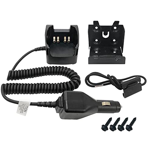Amasu PMLN7089 Vehicular Travel car Charger Compatible with Motorola CP200 CP200D CP200XLS PR400 EP450 DEP450 Portable Radio