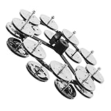 Kisangel Doppelreihiges Tamburin Cymbal Hihat Percussion Zubehör aus Rostfreiem Stahl Robustes Drum Set Accessoire für Vielseitige Musikgenres Klingendes Schlaginstrument für Live