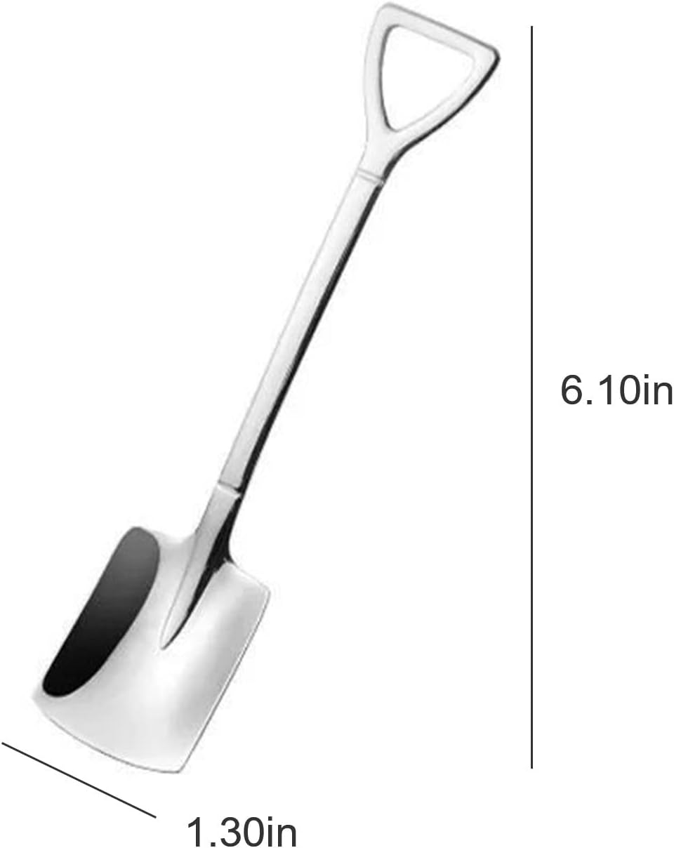 Coffee Scoops Stainless Steel Coffee Spoon for Ice Cream Creative Tea-spoon Tableware Bar Tool Cutlery Set Kitchen Retro Shovel Spoons