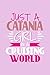 Produktbild Just A Catania Girl In A Cruising World: DIN A5 110 Seiten gepunktetes, leeres Notizbuch Inspiration Journal Reise Tagebuch Motivation Zitat Kollektion