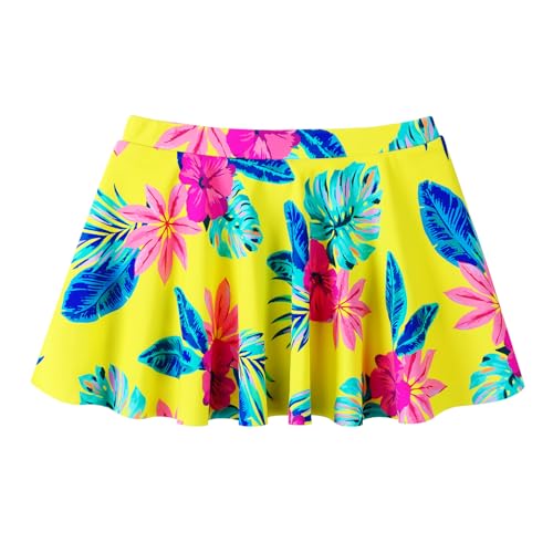 Image of Girls Rash Guard 2 Pieces Bathing Suit UPF50+ Swimsuit with Swimming Skirt Swimwear 2-14Y