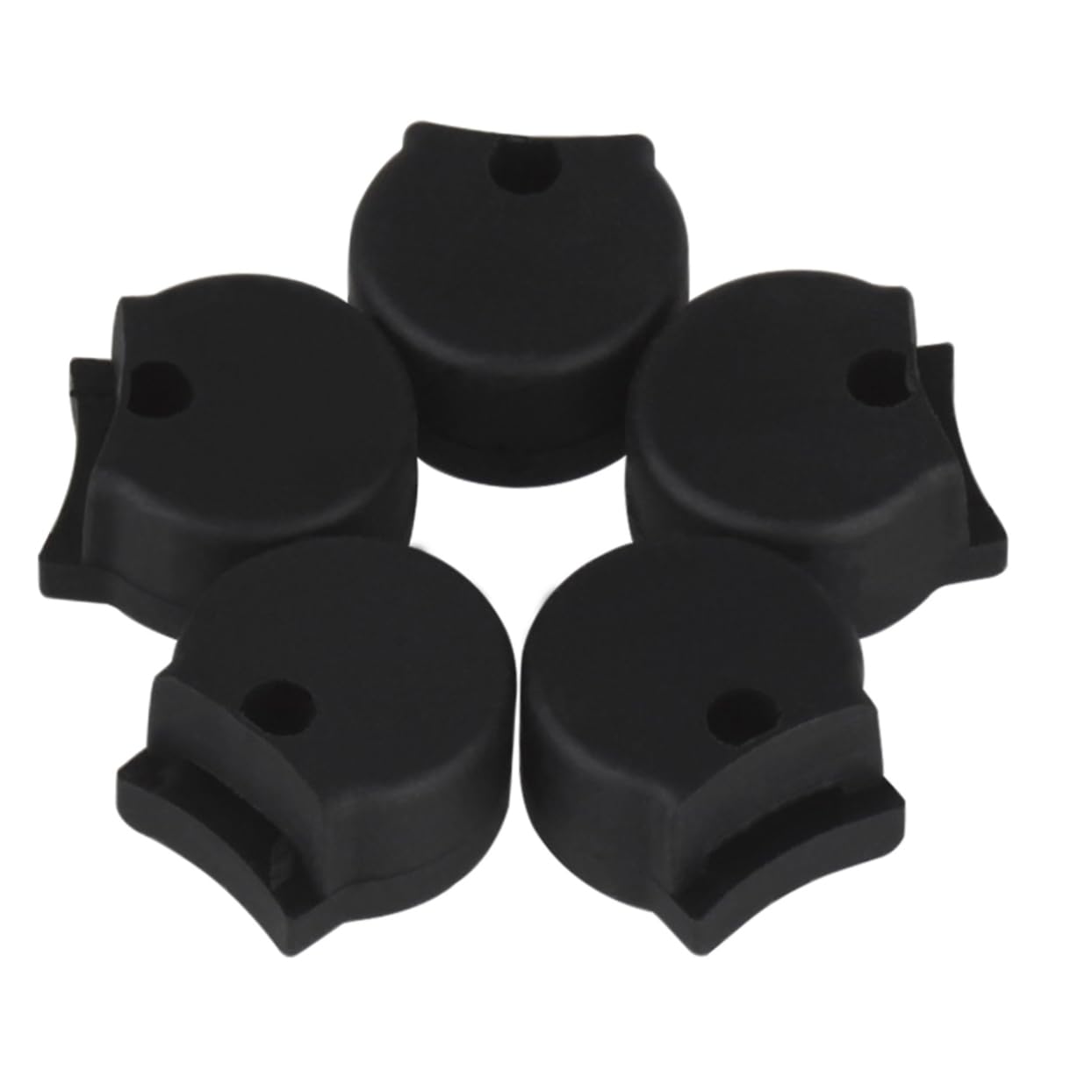 BESPORTBLE 5 PCS Rubber Clarinet Thumb Rest Cushion Protector Durable Black Thumb Cushion for Clarinet Players Provides Extra Support Protects Your Instrument and Hands