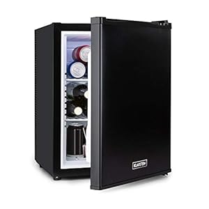 Klarstein Happy Hour – minibar, minikoelkast, drankenkoelkast, compressie, koeltemperatuur: 5-15 ° C, stil: 0 dB, LED-licht, 37 liter, zwart