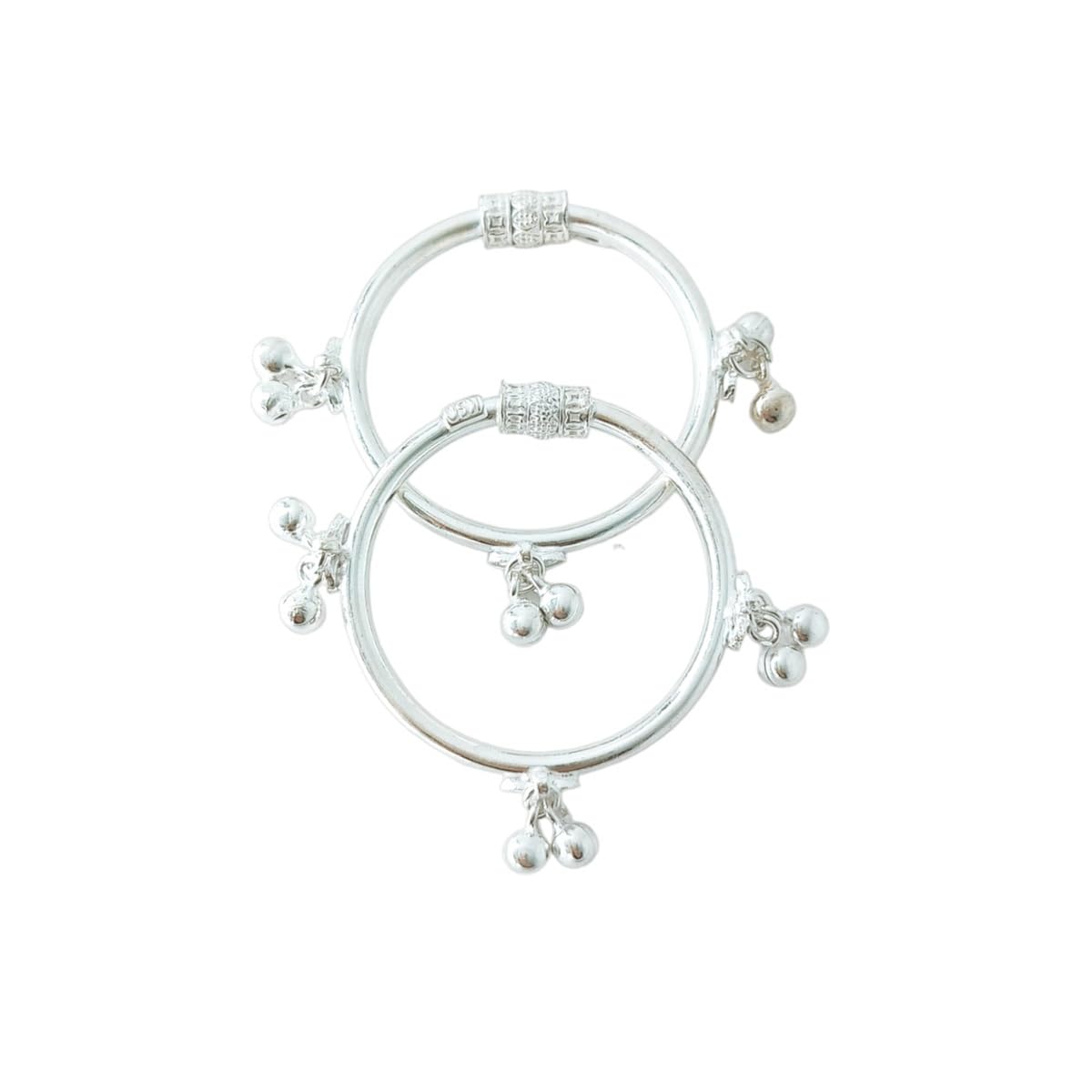 JEWELLERYHUT Pure 999 Silver Anklet (Payal) For Baby Girl | Payal for Baby Pair of one (DESIGN 1) (B0C49TNML1) Amazon Price History, Amazon Price Tracker