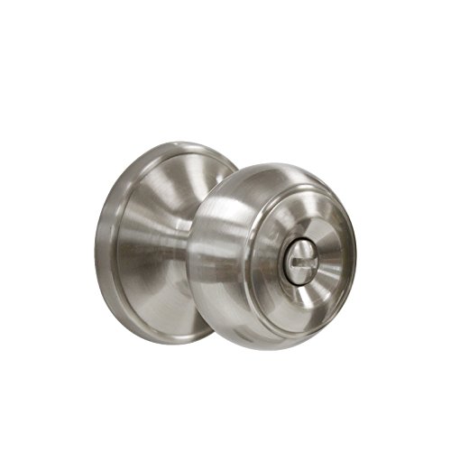 Gobrico GB-DL609SNBK-6PACK 6 Pack Bathroom Bedroom Door Knobs Hardware, Round Privacy Knobs Locksets Interior Door Handles, Satin Nickel Finished, Stainless Steel Doorknob Bulk Pack thumb #7