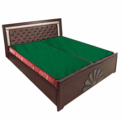 Image of The Furnishing Tree Mattress Protector /Waterproof Bedsheet Size WxL 36x78 inches Set of Two for Double Bed Polyester Green