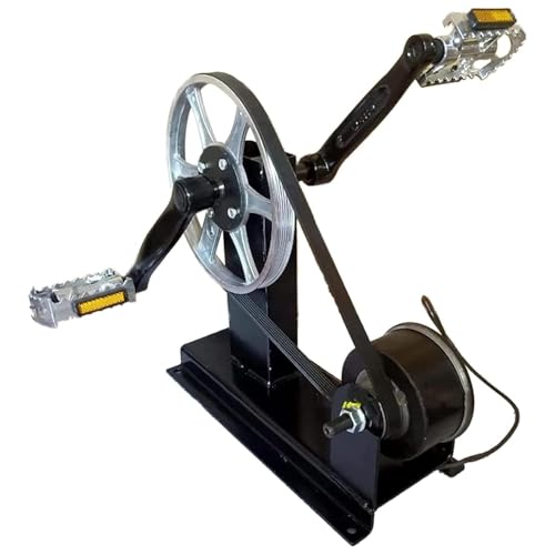 Generador de Pedal, dinamotor de Potencia portátil, generador de manivela de CC, Fuente de alimentación de Emergencia, Proporciona Interfaz de CC de 12 V, Cargador de automóvil de Salida de 5 V, par