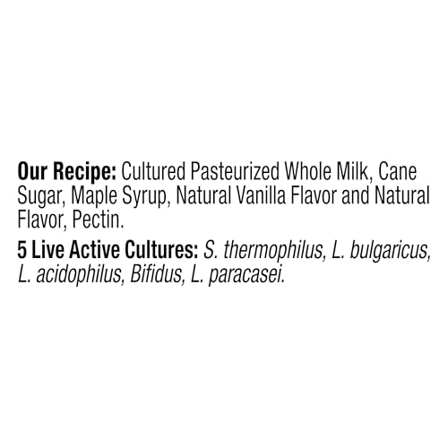 Image of Brown Cow Cream Top Vanilla Whole Milk Yogurt, 5.3 oz. Cup - Creamy, Delicious Yogurt