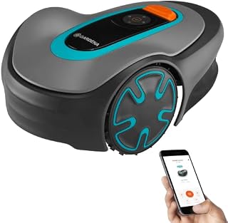 Gardena Robot koszący SILENO minimo 500 m²: inteligentna kosiarka z optymalną łącznością, programowalna przy pomocy aplikacji Gardena Bluetooth, wersja DE (15202-20)