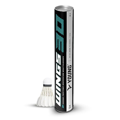 Young Wings 30 Goose Feather Badminton Shuttlecock (A+ Grade) Tournament Grade Professional Feather Shuttlecock | Badminton Shuttle | Hi-Dura Natural Cork | Suitable for Professionals (Speed 76) (B0C4YTKVX1) Amazon Price History, Amazon Price Tracker