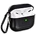 Airpods Pro Case,V-MORO Premium Leather Airpod Pro Case for Airpods Pro [Front LED Visible] Protective Airpod 3 Case Cover Black