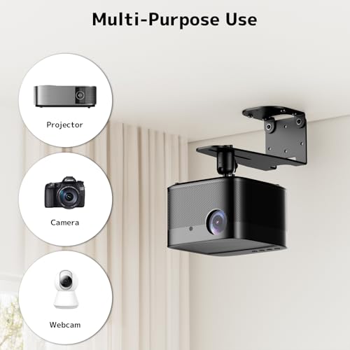 Support projecteur plafond et mural fixation 1/4 rotation 360 - 7