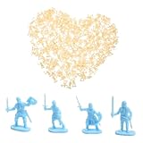 Realista: cada figura está meticulosamente elaborada para resaltar la valentía de la época medieval, agregando realismo a su configuración, de mini soldados, soldados de juguete