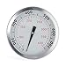 X Home 67088 Thermometer with Tab Replacement for Weber Genesis 300 Series Grills (2007-2016) & Summit (2005-2016) Models, 2-3/8" Diameter Thermostat Replace Genesis E/S-310, E/S-330, for Weber 67731