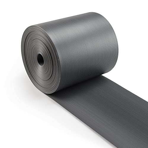 Seiletech.de Tiras de protección visual, color gris oscuro, 19 cm x 26 m, 1200 g/m², lámina para vallas, protección visual, material de jardín, estabilización UV, resistente al desgarro, rollo de PVC