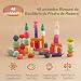 Imagen de Promise Babe Montessori Juguetes apilables de Madera